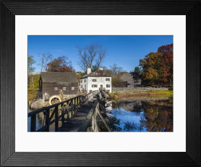 Framed Print : USA, New York, Hudson Valley, Sleepy Hollow, Philipsburg Manor, 18th century English-owned Framed Print : USA, New York, Hudson Valley, Sleepy Hollow, Philipsburg Manor, 18th century English-owned