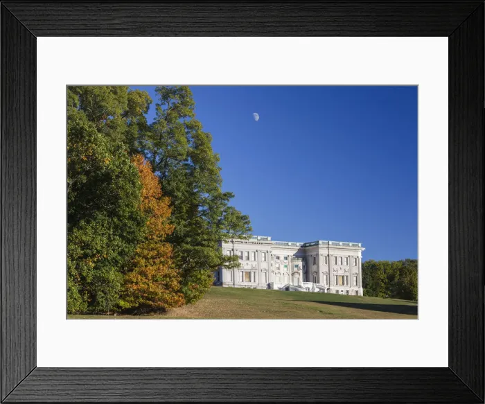 Framed Print : USA, New York, Hudson Valley, Staatsburg, Staatsburg State Historic Site, an old Hudson