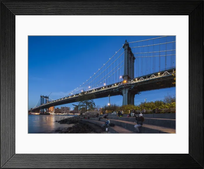 Framed Print : USA, New York, New York City, Brooklyn-Dumbo, Manhattan Bridge, duak Framed Print : USA, New York, New York City, Brooklyn-Dumbo, Manhattan Bridge, duak