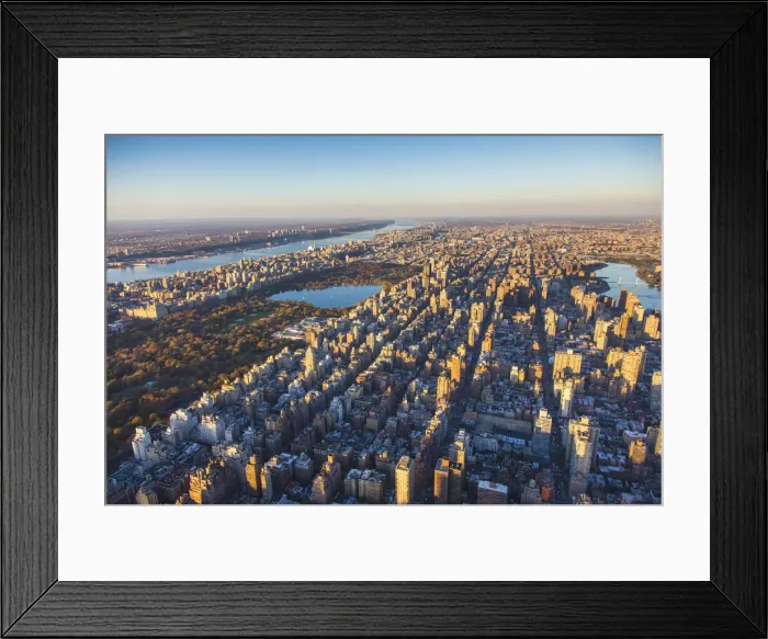 Framed Print : Upper East Side and Central Park, Manhattan, New York City, New York, USA Framed Print : Upper East Side and Central Park, Manhattan, New York City, New York, USA