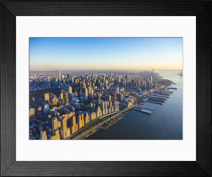 Framed Print : Midtown Manhattan and Hudson River, New York City, New York, USA Framed Print : Midtown Manhattan and Hudson River, New York City, New York, USA