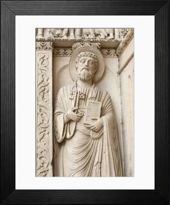 Framed Print : Bas-reliefs on portal of the Saint Trophimus cathedral, Arles, Provence, France Framed Print : Bas-reliefs on portal of the Saint Trophimus cathedral, Arles, Provence, France