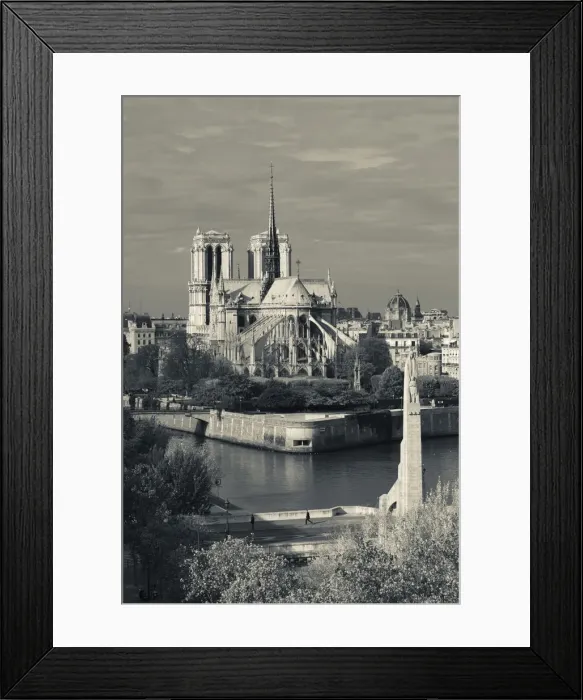 Framed Print : France, Paris, elevated view of the Cathedrale Notre Dame and the Pont de la Tournelle Framed Print : France, Paris, elevated view of the Cathedrale Notre Dame and the Pont de la Tournelle
