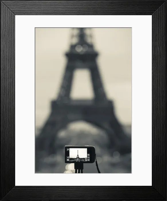 Framed Print : France, Paris, Eiffel Tower photographed with digital camera, dawn Framed Print : France, Paris, Eiffel Tower photographed with digital camera, dawn