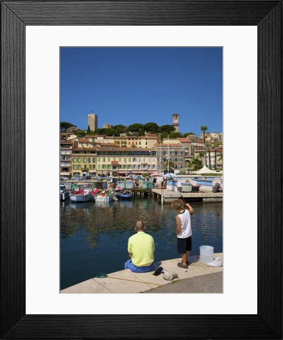 Framed Print : Old Port (Port Vieux), Cannes, Cote D Azur, France Framed Print : Old Port (Port Vieux), Cannes, Cote D Azur, France