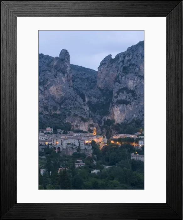 Framed Print : Moustiers Sainte Marie, Alpes de Haute Provence, France Framed Print : Moustiers Sainte Marie, Alpes de Haute Provence, France