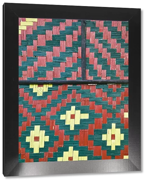 Vanuatu, Efate Island Port Vila, National Museum of Vanuatu - Woven designs of the