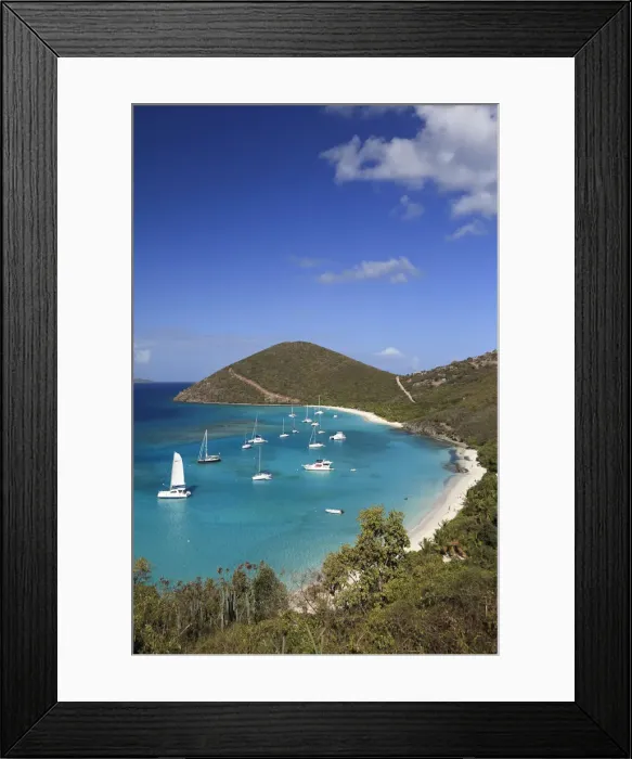 Framed Print : Caribbean, British Virgin Islands, Jost Van Dyke, White Bay Framed Print : Caribbean, British Virgin Islands, Jost Van Dyke, White Bay