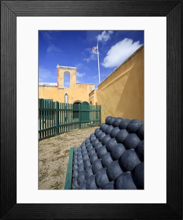 Framed Print : Caribbean, US Virgin Islands, St. Croix, Christiansted, Old town, Fort Christiansvaern Framed Print : Caribbean, US Virgin Islands, St. Croix, Christiansted, Old town, Fort Christiansvaern