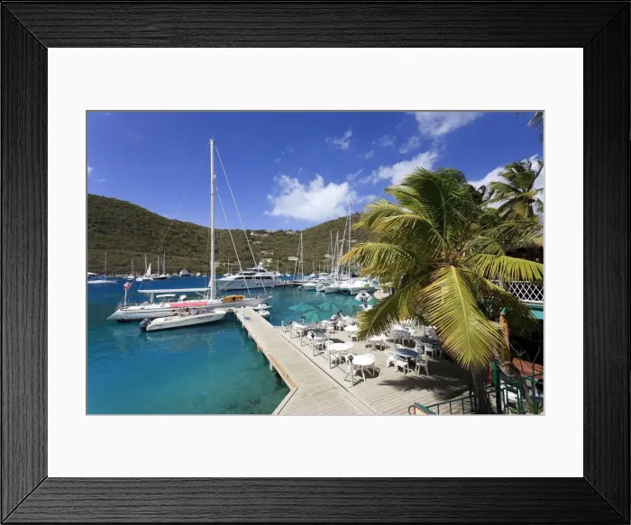 Framed Print : Caribbean, British Virgin Islands, Tortola, Sopers Hole Marina Framed Print : Caribbean, British Virgin Islands, Tortola, Sopers Hole Marina
