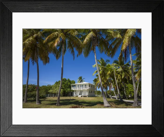 Framed Print : British Virgin Islands, Anegada, West End, house Framed Print : British Virgin Islands, Anegada, West End, house