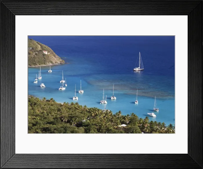 Framed Print : Caribbean, British Virgin Islands, Jost Van Dyke, White Bay Framed Print : Caribbean, British Virgin Islands, Jost Van Dyke, White Bay