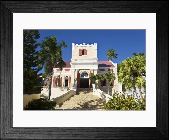 Framed Print : Caribbean, US Virgin Islands, St. Thomas, Charlotte Amalie, Frederick Lutheran Church Framed Print : Caribbean, US Virgin Islands, St. Thomas, Charlotte Amalie, Frederick Lutheran Church