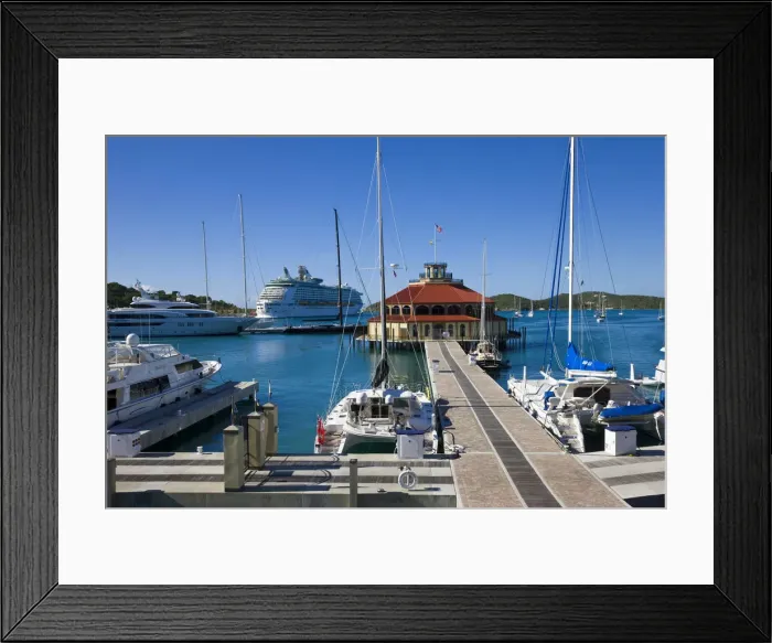 Framed Print : Caribbean, US Virgin Islands, St. Thomas, Yacht Haven Grande, the new Yacht Harbour Framed Print : Caribbean, US Virgin Islands, St. Thomas, Yacht Haven Grande, the new Yacht Harbour
