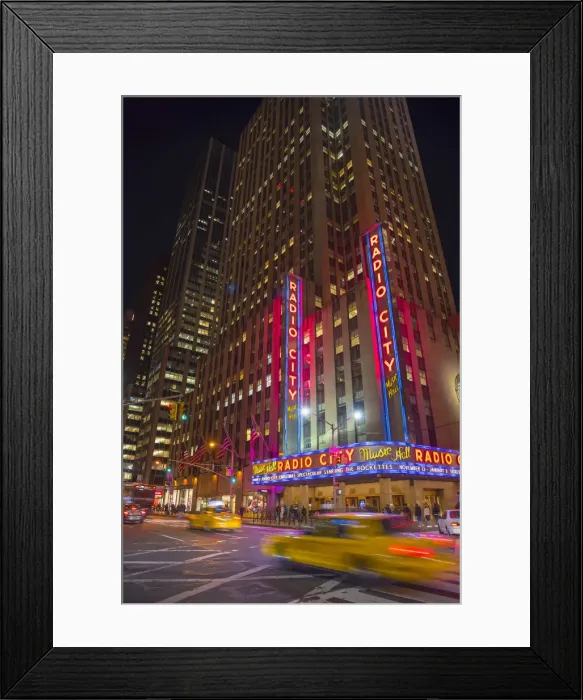 Framed Print : USA, New York, Manhattan, Midtown, Sixth Avenue or Avenue of the Americas, Radio City Framed Print : USA, New York, Manhattan, Midtown, Sixth Avenue or Avenue of the Americas, Radio City
