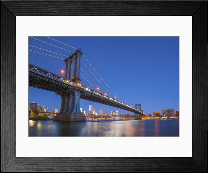 Framed Print : USA, New York, Brooklyn, Manhattan Bridge and Lower Manhattan Skyline Framed Print : USA, New York, Brooklyn, Manhattan Bridge and Lower Manhattan Skyline