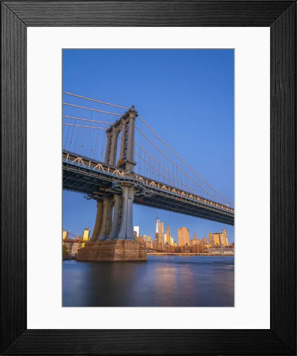 Framed Print : USA, New York, Brooklyn, Manhattan Bridge and Lower Manhattan Skyline Framed Print : USA, New York, Brooklyn, Manhattan Bridge and Lower Manhattan Skyline