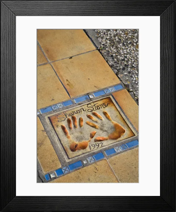 Framed Print : Row of handprints on the Allee des Stars, Cannes, Cote D Azur, France Framed Print : Row of handprints on the Allee des Stars, Cannes, Cote D Azur, France
