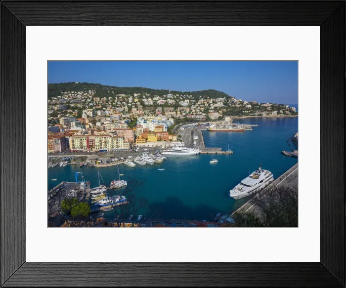 Framed Print : Port Lympia, Old Town (Vieille Ville), Nice, Alpes-Maritimes, Provence-Alpes-Cote
