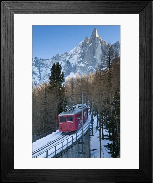 Framed Print : Chamonix-Mont-Blanc, French Alps, Haute Savoie, France