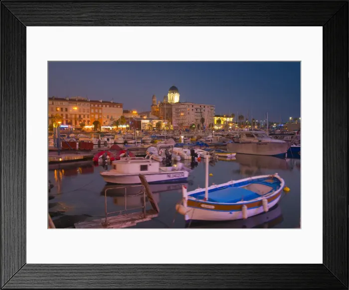Framed Print : France, Provence-Alpes-Cote d Azur, Var, Saint Raphael, Harbour