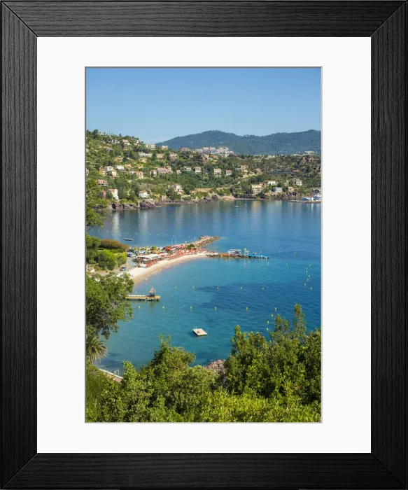 Framed Print : Theoule-sur-Mer, Esterel, Alpes-Maritimes, Provence-Alpes-Cote D Azur, French Riviera