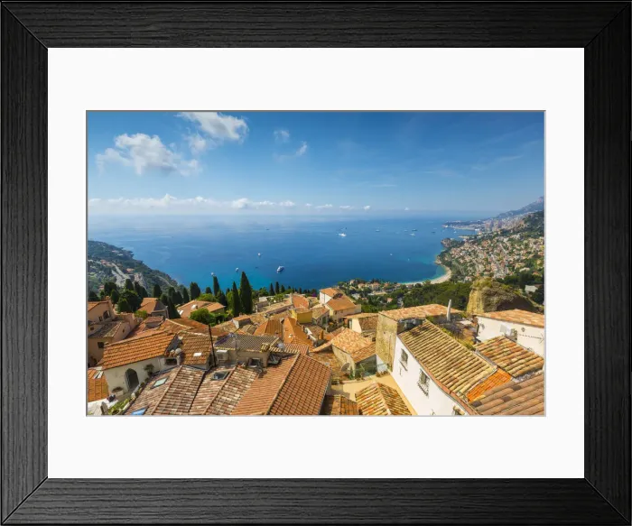 Framed Print : Roquebrune-Cap-Martin, Alpes-Maritimes, Provence-Alpes-Cote D Azur, French Framed Print : Roquebrune-Cap-Martin, Alpes-Maritimes, Provence-Alpes-Cote D Azur, French