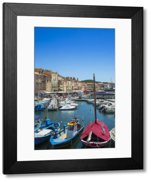 Framed Print : Marina of St. Tropez, Var, Provence-Alpes-Cote D Azur, French Riviera, France