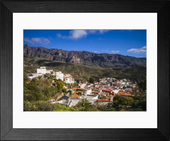 Framed Print : Spain, Canary Islands, Gran Canaria Island, San Bartolome de Tirajana, high angle Framed Print : Spain, Canary Islands, Gran Canaria Island, San Bartolome de Tirajana, high angle