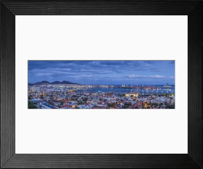 Framed Print : Spain, Canary Islands, Gran Canaria Island, Las Palmas de Gran Canaria, high angle Framed Print : Spain, Canary Islands, Gran Canaria Island, Las Palmas de Gran Canaria, high angle