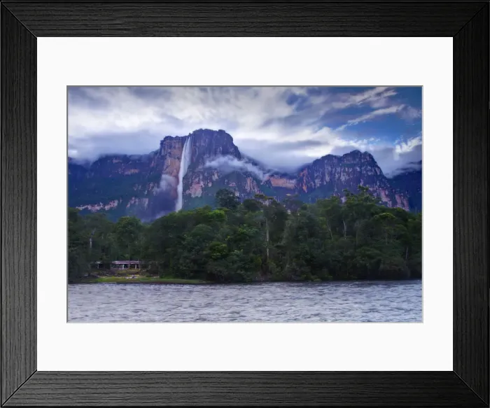Framed Print : Venezuela, Guayana, Canaima National Park, River Churun and Angel Falls Framed Print : Venezuela, Guayana, Canaima National Park, River Churun and Angel Falls