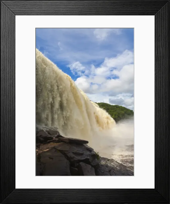 Framed Print : Venezuela, Guayana, Canaima National Park, Canaima, Sapo waterfall Framed Print : Venezuela, Guayana, Canaima National Park, Canaima, Sapo waterfall