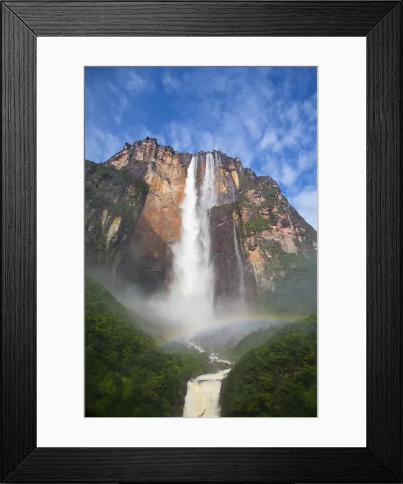 Framed Print : Venezuela, Guayana, Canaima National Park, View of Angel Falls from Mirador Laime Framed Print : Venezuela, Guayana, Canaima National Park, View of Angel Falls from Mirador Laime