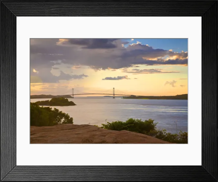 Framed Print : Venezuela, Ciudad Bolivar, View of Orinoco River and Puente de Angostura Framed Print : Venezuela, Ciudad Bolivar, View of Orinoco River and Puente de Angostura