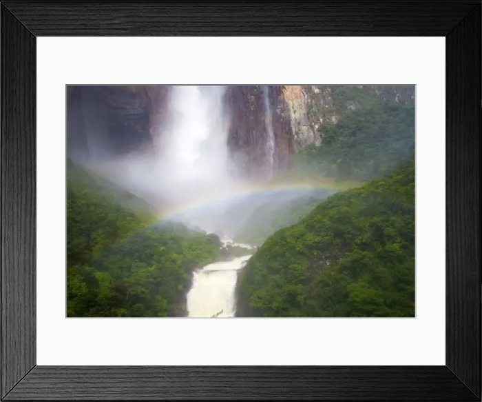 Framed Print : Venezuela, Guayana, Canaima National Park, View of Angel Falls from Mirador Laime Framed Print : Venezuela, Guayana, Canaima National Park, View of Angel Falls from Mirador Laime