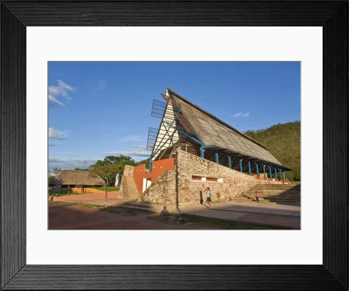 Framed Print : Venezuela, Guayana, Canaima National Park, Canaima village, Auditorium Framed Print : Venezuela, Guayana, Canaima National Park, Canaima village, Auditorium