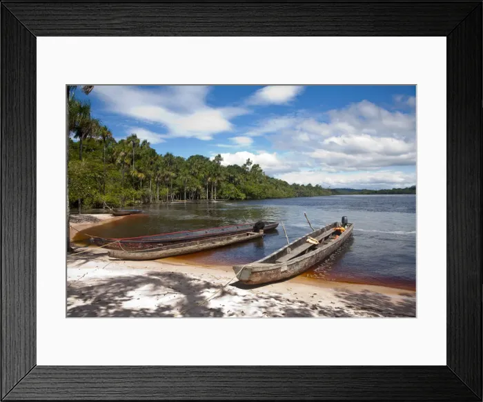 Framed Print : Venezuela, Guayana, Canaima National Park, Canaima Lagoon waterfalls Framed Print : Venezuela, Guayana, Canaima National Park, Canaima Lagoon waterfalls