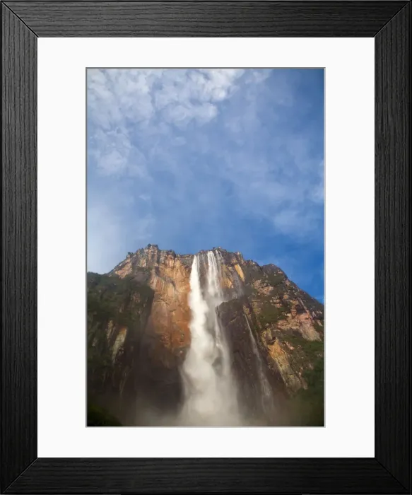 Framed Print : Venezuela, Guayana, Canaima National Park, View of Angel Falls from Mirador Laime Framed Print : Venezuela, Guayana, Canaima National Park, View of Angel Falls from Mirador Laime
