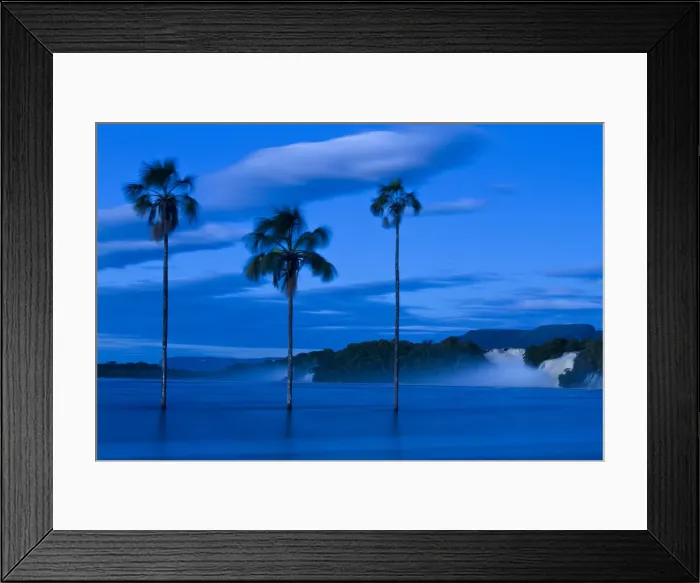Framed Print : Venezuela, Guayana, Canaima National Park, Canaima Lagoon, Hacha falls