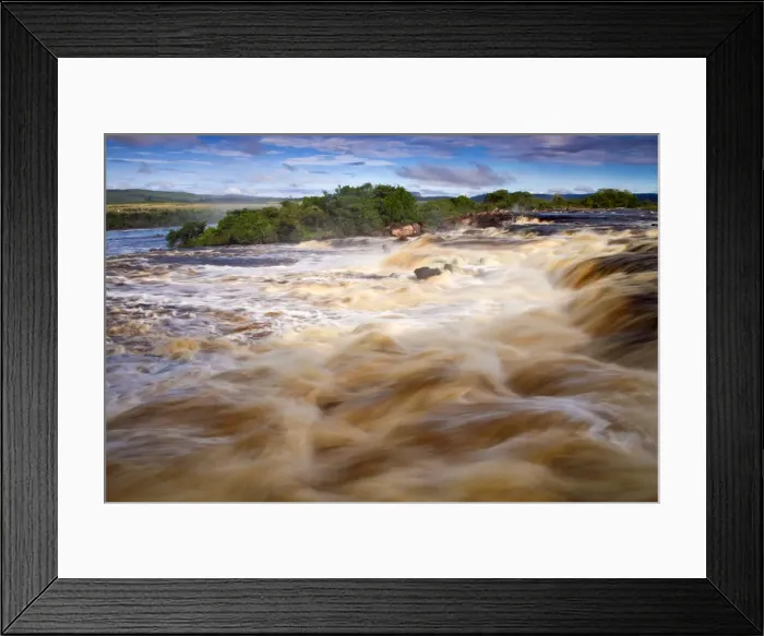 Framed Print : Venezuela, Guayana, Canaima National Park, Waterfalls above Canaima lagoon Framed Print : Venezuela, Guayana, Canaima National Park, Waterfalls above Canaima lagoon
