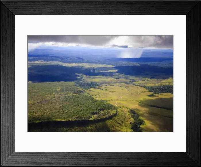 Framed Print : Venezuela, Aerial view of Canaima National Park Framed Print : Venezuela, Aerial view of Canaima National Park