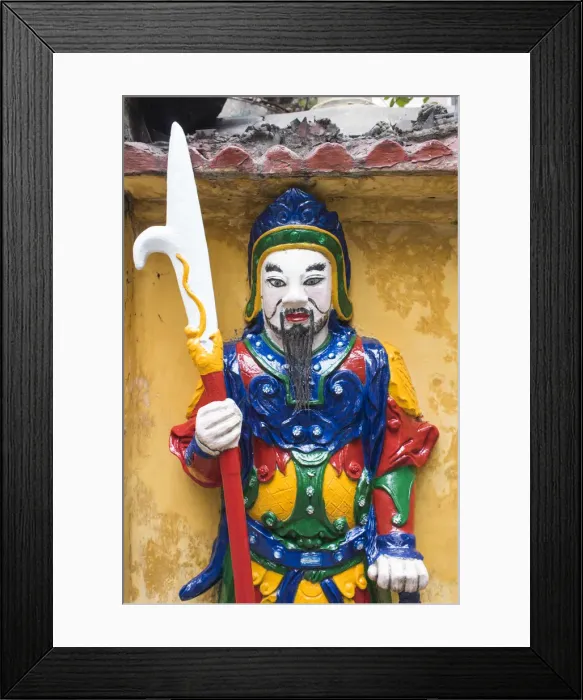 Framed Print : Vietnam, Hanoi, Bach Ma Temple, ancient soldier statue Framed Print : Vietnam, Hanoi, Bach Ma Temple, ancient soldier statue