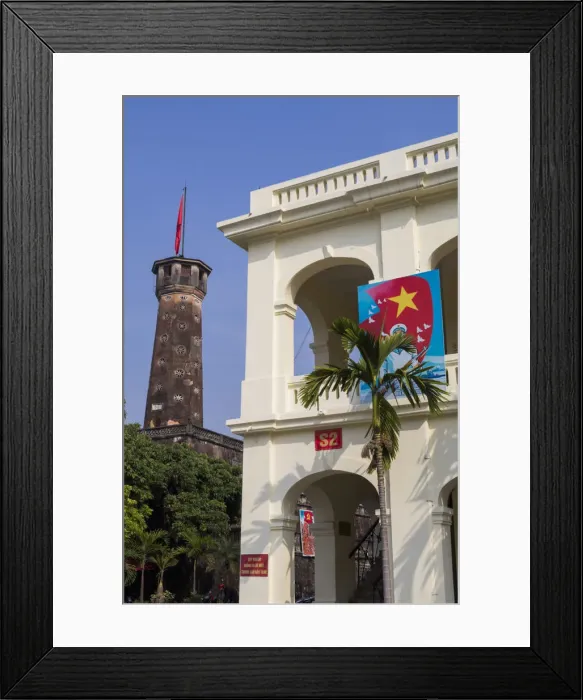 Framed Print : Vietnam, Hanoi, Vietnam Military History Museum and The Flag Tower Framed Print : Vietnam, Hanoi, Vietnam Military History Museum and The Flag Tower
