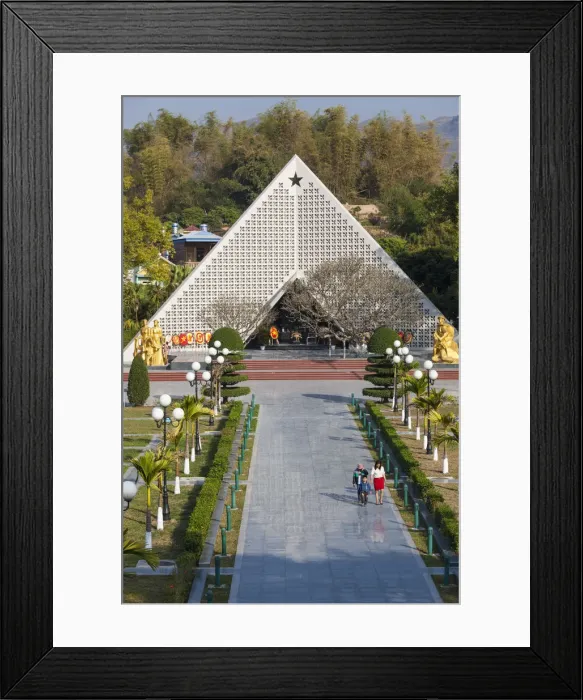 Framed Print : Vietnam, Dien Bien Phu, Dien Bien Phu Military Cemetery, memorial Framed Print : Vietnam, Dien Bien Phu, Dien Bien Phu Military Cemetery, memorial
