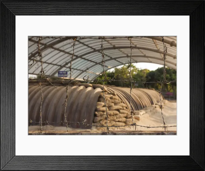 Framed Print : Vietnam, Dien Bien Phu, Bunker of Colonel Castries, former headquarters of French Framed Print : Vietnam, Dien Bien Phu, Bunker of Colonel Castries, former headquarters of French