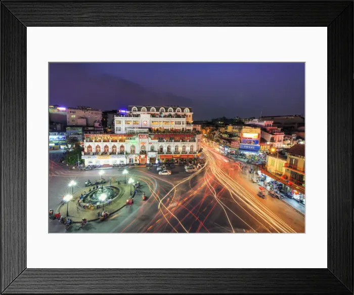 Framed Print : Vietnam, Hanoi, busy intersections in the Old Quarter Framed Print : Vietnam, Hanoi, busy intersections in the Old Quarter
