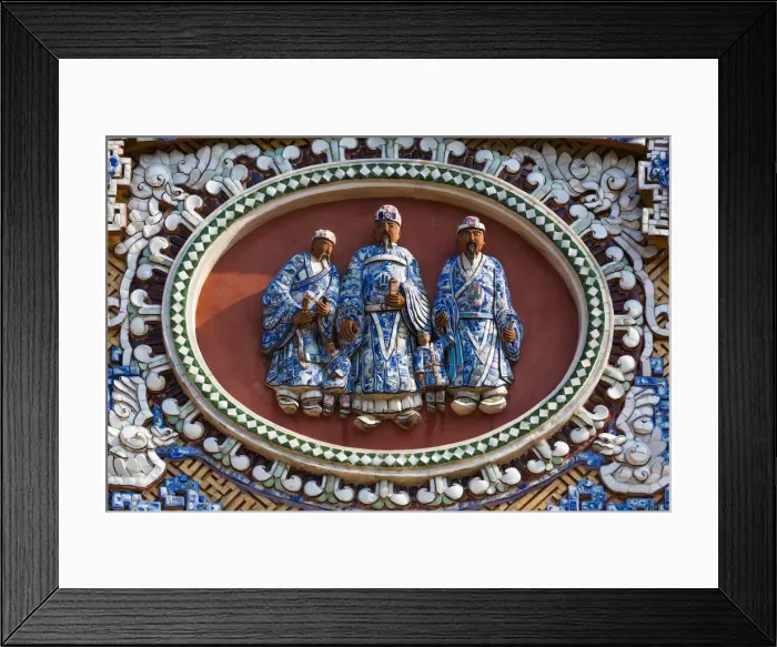 Framed Print : Vietnam, Hue, Hue Imperial City, Dien Tho Residence, building detail Framed Print : Vietnam, Hue, Hue Imperial City, Dien Tho Residence, building detail