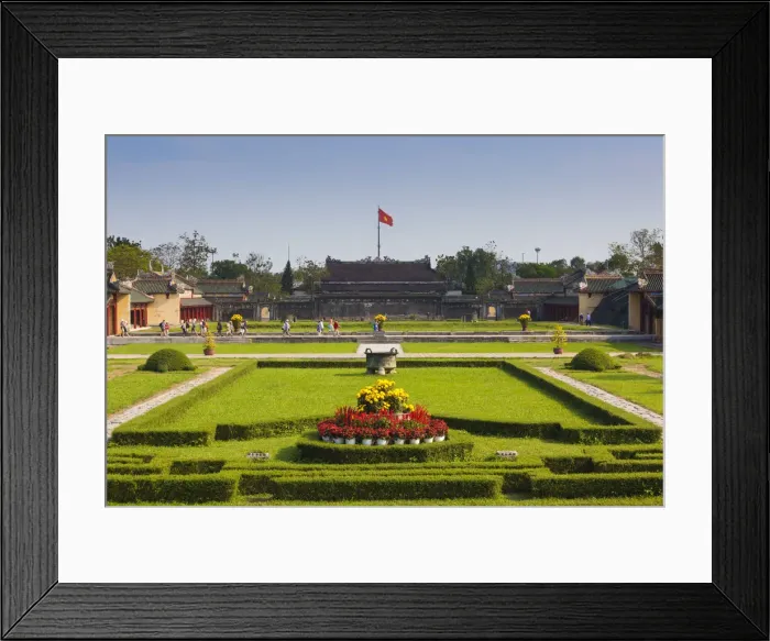 Framed Print : Vietnam, Hue, Hue Imperial City, Halls of the Mandarins, exterior Framed Print : Vietnam, Hue, Hue Imperial City, Halls of the Mandarins, exterior
