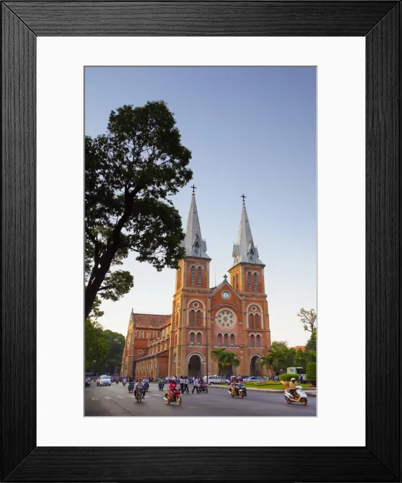 Framed Print : Vietnam, Ho Chi Minh City (Saigon), Notre Dame Cathedral Framed Print : Vietnam, Ho Chi Minh City (Saigon), Notre Dame Cathedral