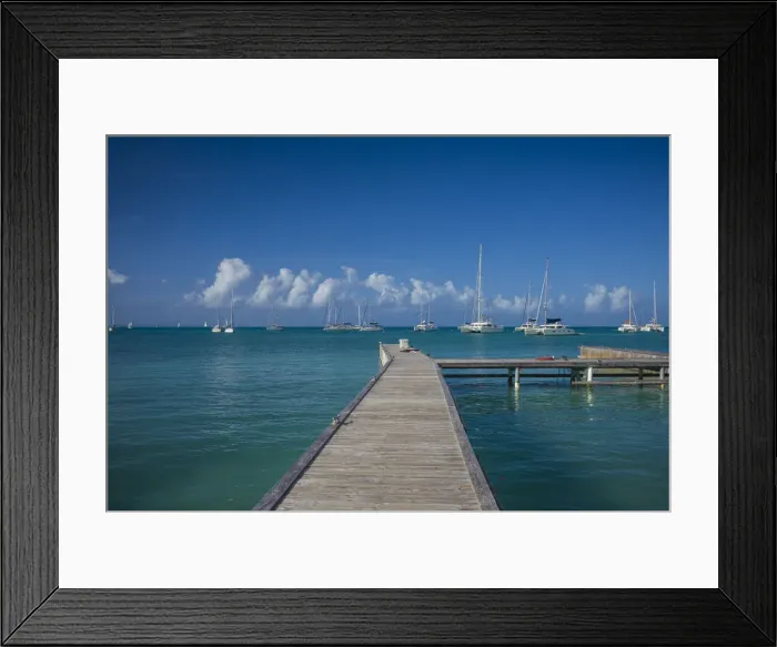 Framed Print : British Virgin Islands, Anegada, Setting Point, jetty Framed Print : British Virgin Islands, Anegada, Setting Point, jetty